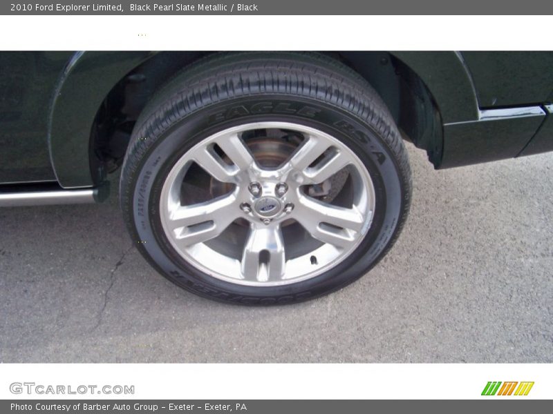 Black Pearl Slate Metallic / Black 2010 Ford Explorer Limited