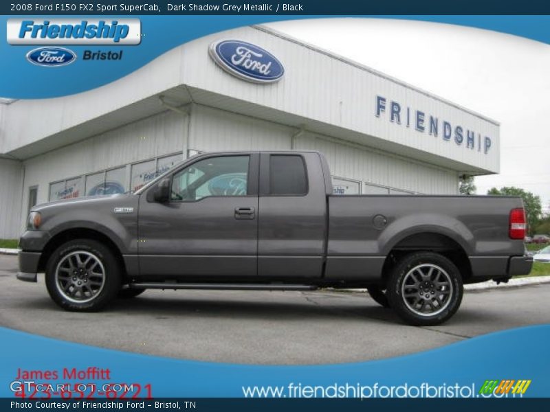 Dark Shadow Grey Metallic / Black 2008 Ford F150 FX2 Sport SuperCab