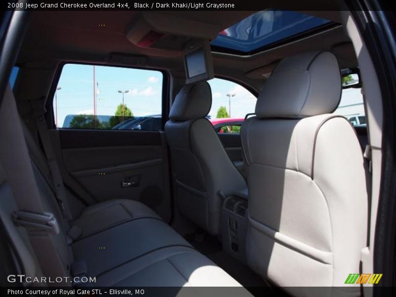Black / Dark Khaki/Light Graystone 2008 Jeep Grand Cherokee Overland 4x4
