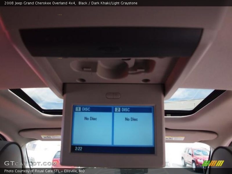 Black / Dark Khaki/Light Graystone 2008 Jeep Grand Cherokee Overland 4x4