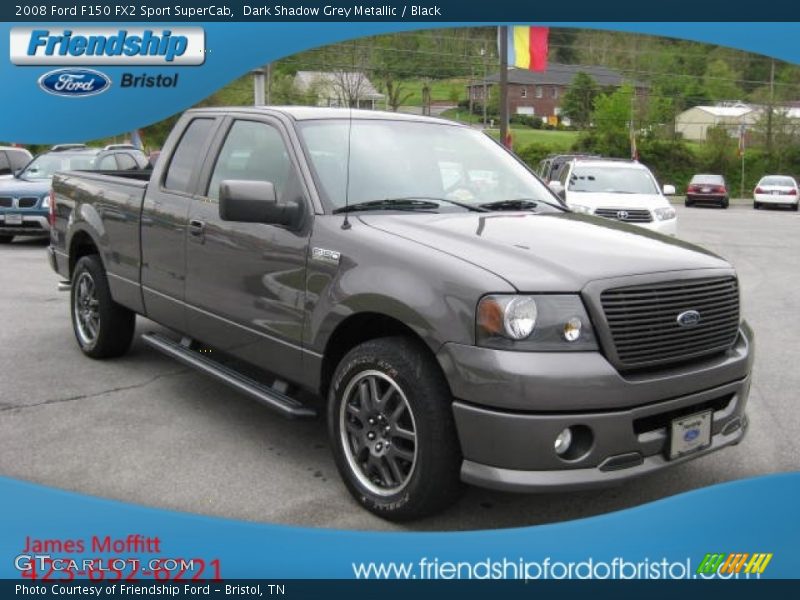 Dark Shadow Grey Metallic / Black 2008 Ford F150 FX2 Sport SuperCab
