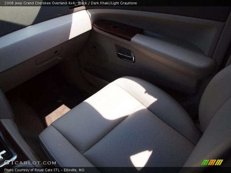 Black / Dark Khaki/Light Graystone 2008 Jeep Grand Cherokee Overland 4x4