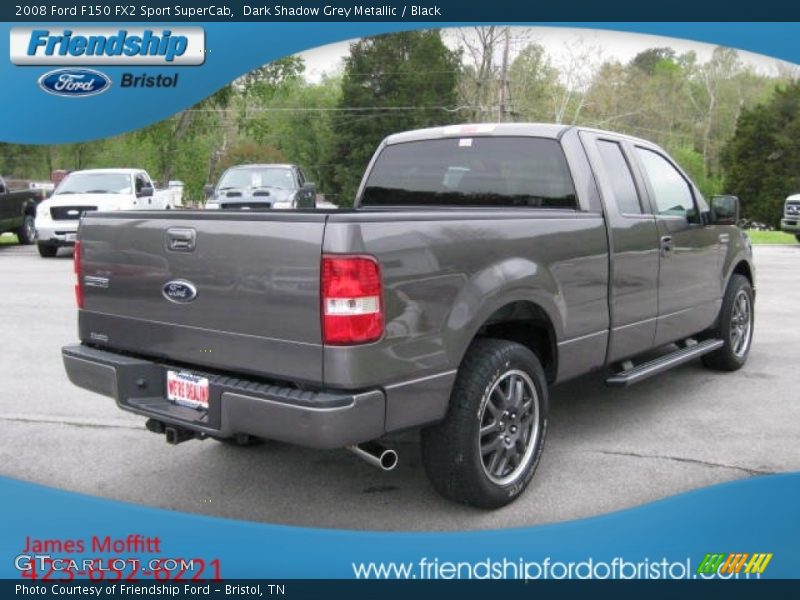 Dark Shadow Grey Metallic / Black 2008 Ford F150 FX2 Sport SuperCab