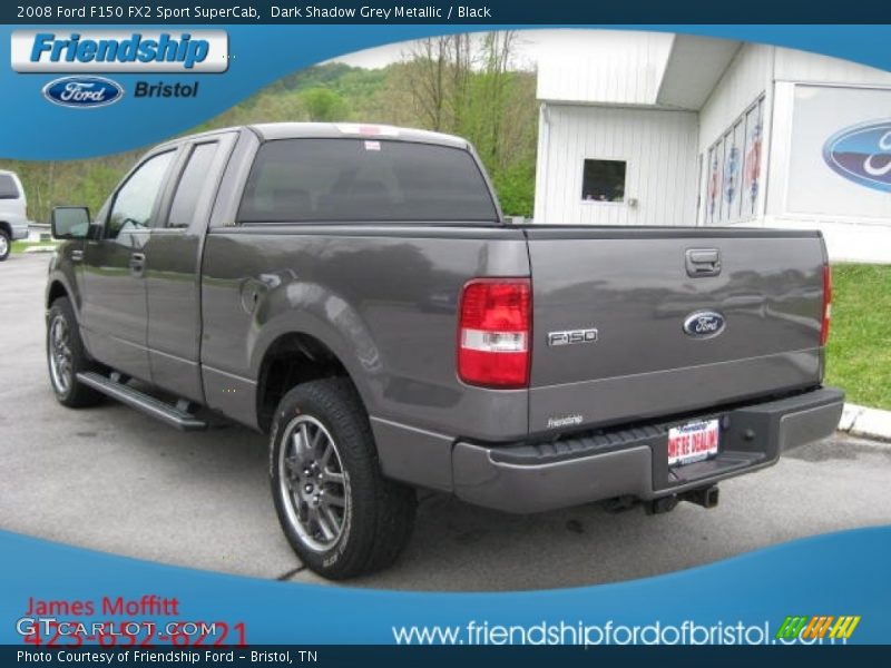 Dark Shadow Grey Metallic / Black 2008 Ford F150 FX2 Sport SuperCab