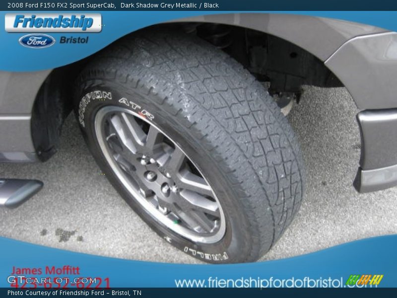 Dark Shadow Grey Metallic / Black 2008 Ford F150 FX2 Sport SuperCab