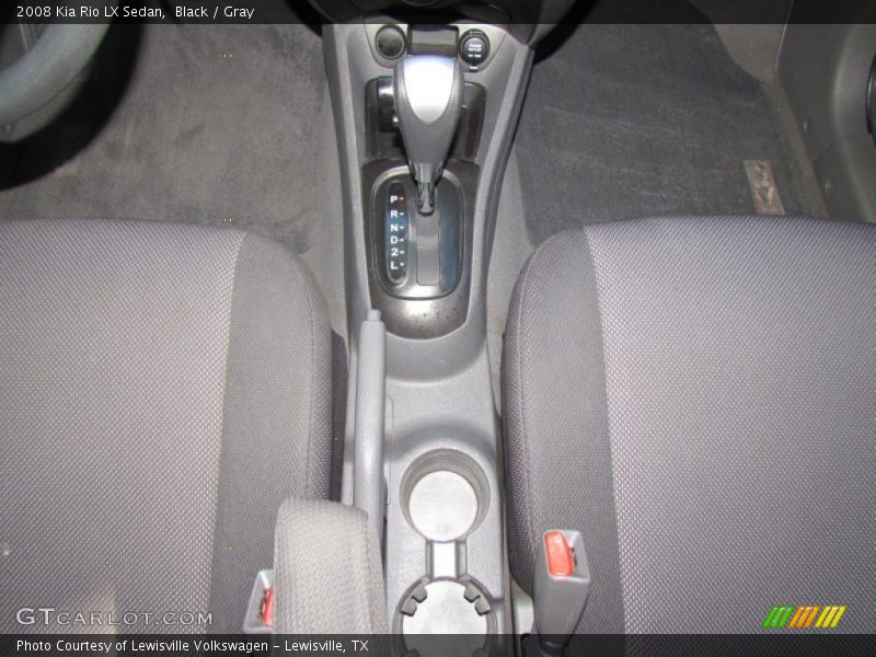 Black / Gray 2008 Kia Rio LX Sedan