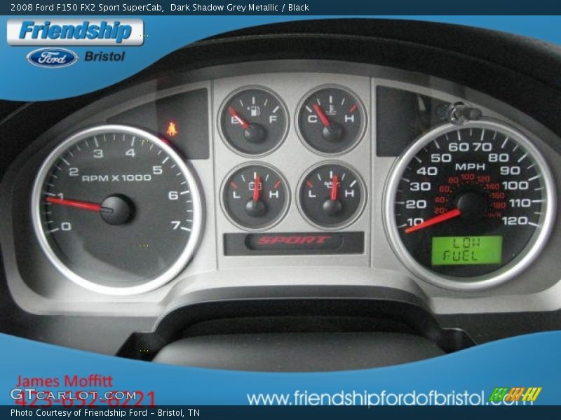 Dark Shadow Grey Metallic / Black 2008 Ford F150 FX2 Sport SuperCab