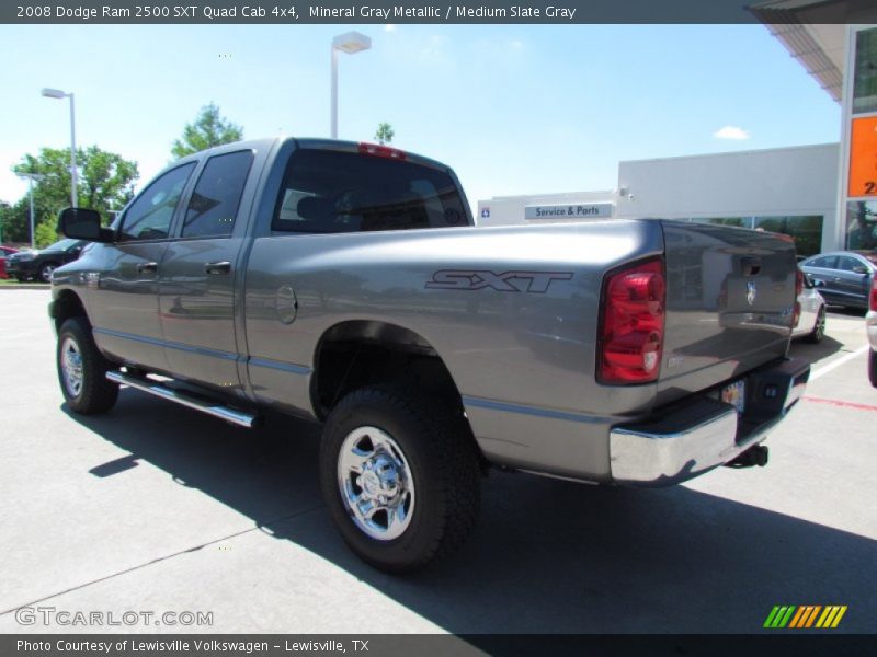 Mineral Gray Metallic / Medium Slate Gray 2008 Dodge Ram 2500 SXT Quad Cab 4x4