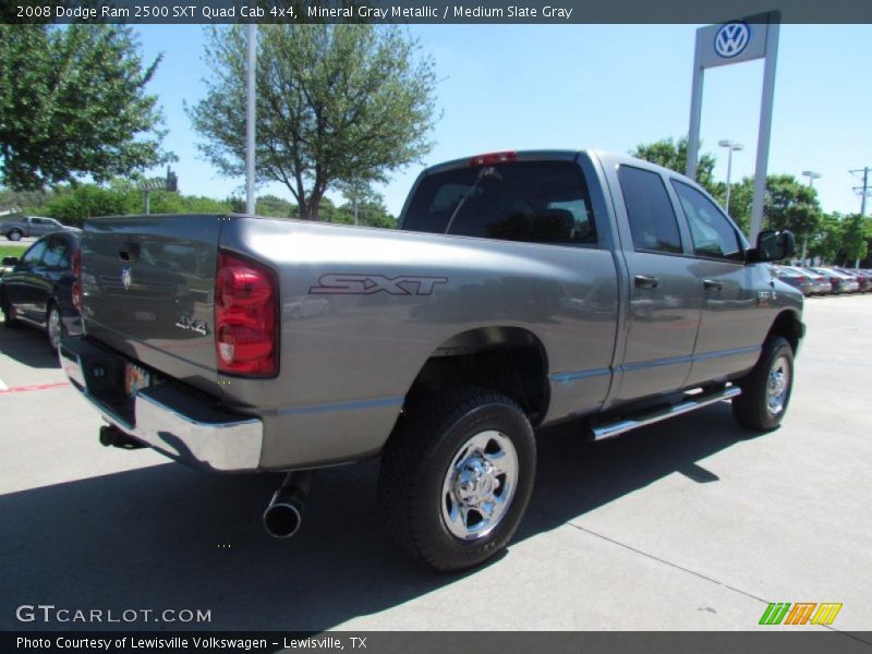 Mineral Gray Metallic / Medium Slate Gray 2008 Dodge Ram 2500 SXT Quad Cab 4x4