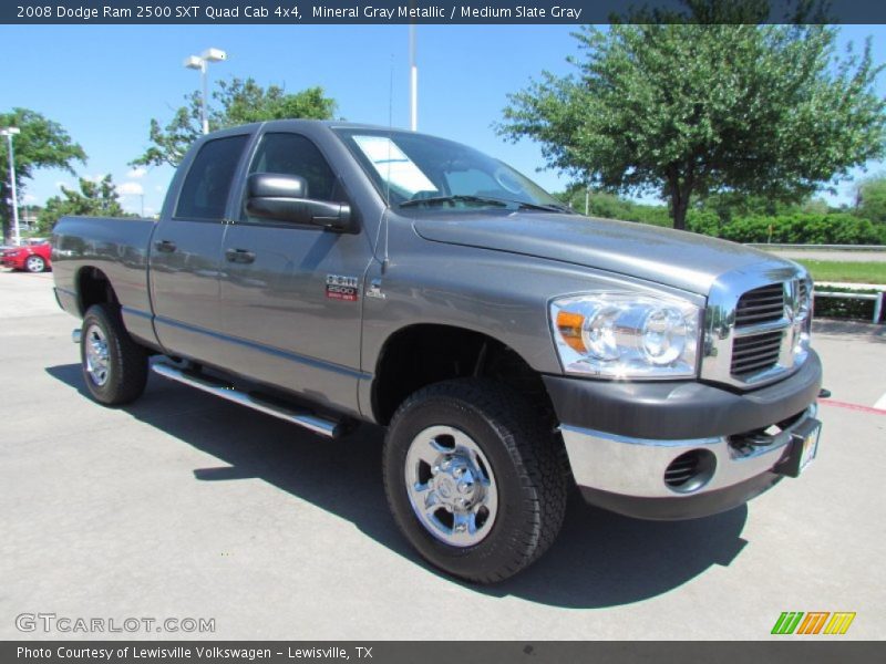 Mineral Gray Metallic / Medium Slate Gray 2008 Dodge Ram 2500 SXT Quad Cab 4x4