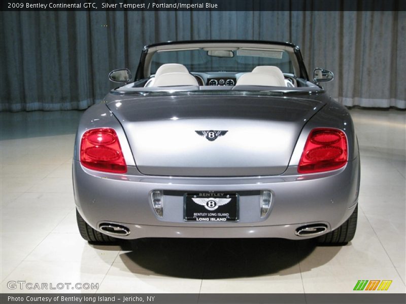 Silver Tempest / Portland/Imperial Blue 2009 Bentley Continental GTC