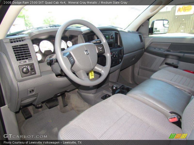 Mineral Gray Metallic / Medium Slate Gray 2008 Dodge Ram 2500 SXT Quad Cab 4x4