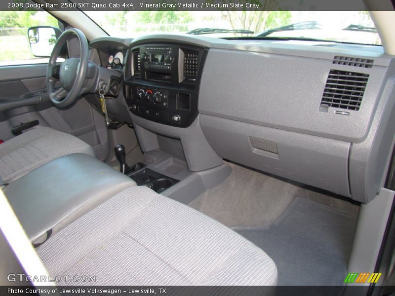 Mineral Gray Metallic / Medium Slate Gray 2008 Dodge Ram 2500 SXT Quad Cab 4x4
