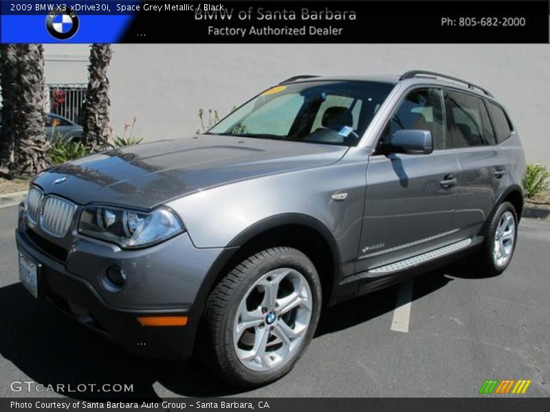 Space Grey Metallic / Black 2009 BMW X3 xDrive30i