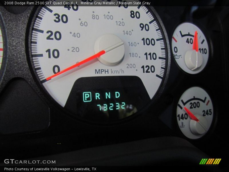 Mineral Gray Metallic / Medium Slate Gray 2008 Dodge Ram 2500 SXT Quad Cab 4x4