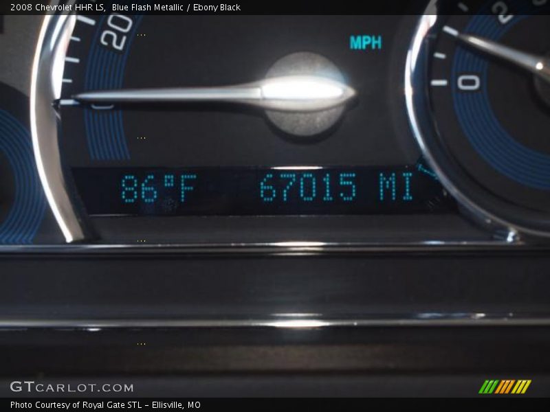 Blue Flash Metallic / Ebony Black 2008 Chevrolet HHR LS