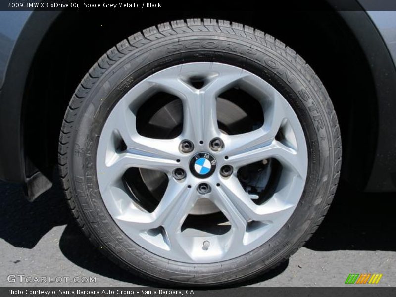 Space Grey Metallic / Black 2009 BMW X3 xDrive30i
