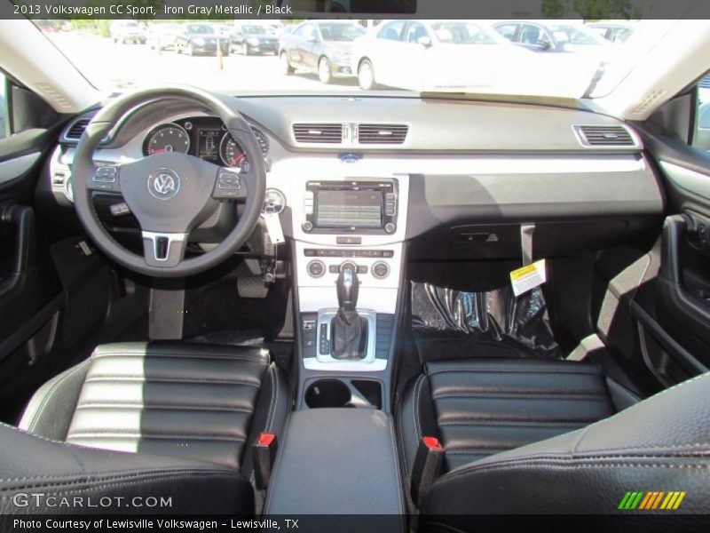 Iron Gray Metallic / Black 2013 Volkswagen CC Sport