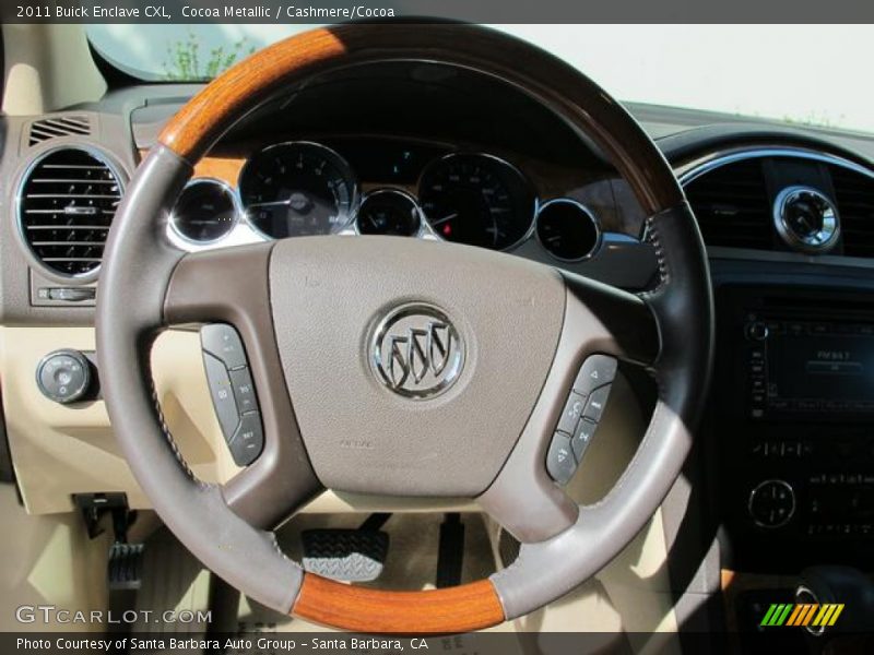 Cocoa Metallic / Cashmere/Cocoa 2011 Buick Enclave CXL