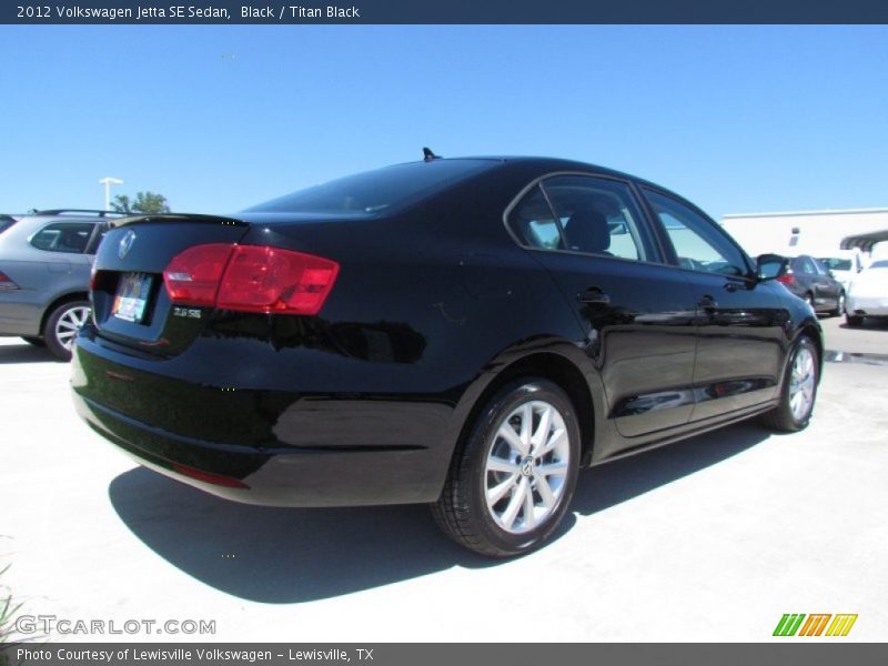 Black / Titan Black 2012 Volkswagen Jetta SE Sedan