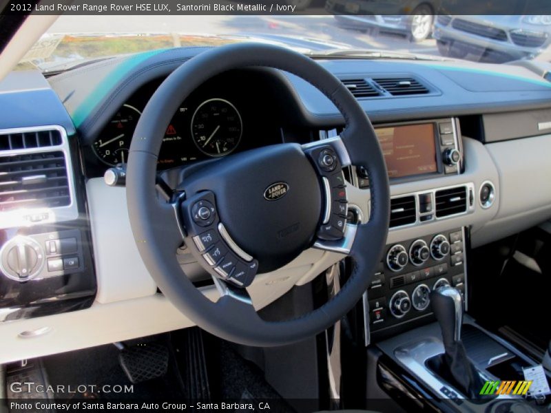 Santorini Black Metallic / Ivory 2012 Land Rover Range Rover HSE LUX