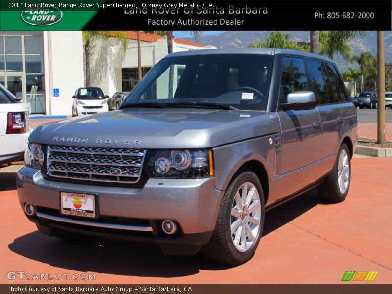 Orkney Grey Metallic / Jet 2012 Land Rover Range Rover Supercharged