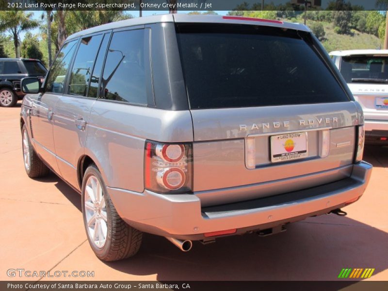 Orkney Grey Metallic / Jet 2012 Land Rover Range Rover Supercharged