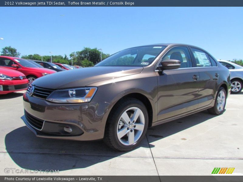 Toffee Brown Metallic / Cornsilk Beige 2012 Volkswagen Jetta TDI Sedan