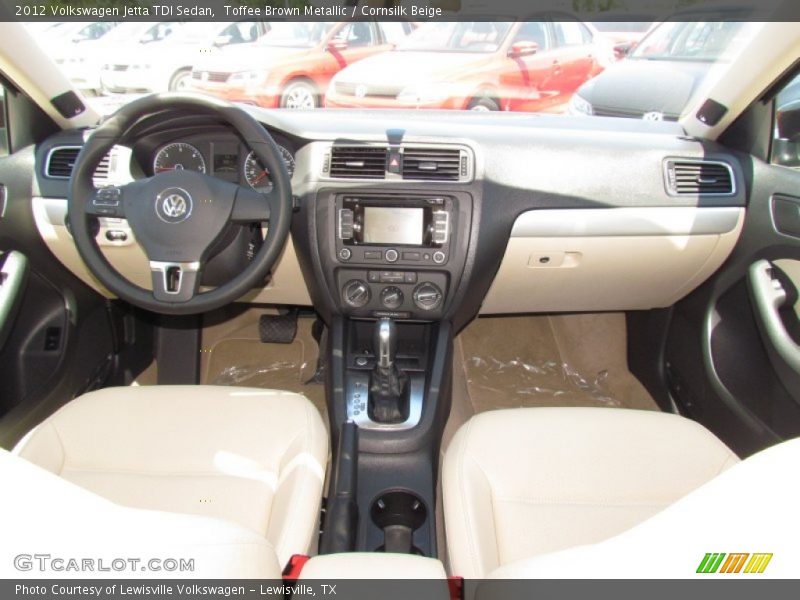 Toffee Brown Metallic / Cornsilk Beige 2012 Volkswagen Jetta TDI Sedan