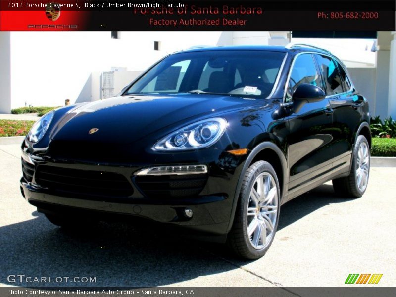 Black / Umber Brown/Light Tartufo 2012 Porsche Cayenne S