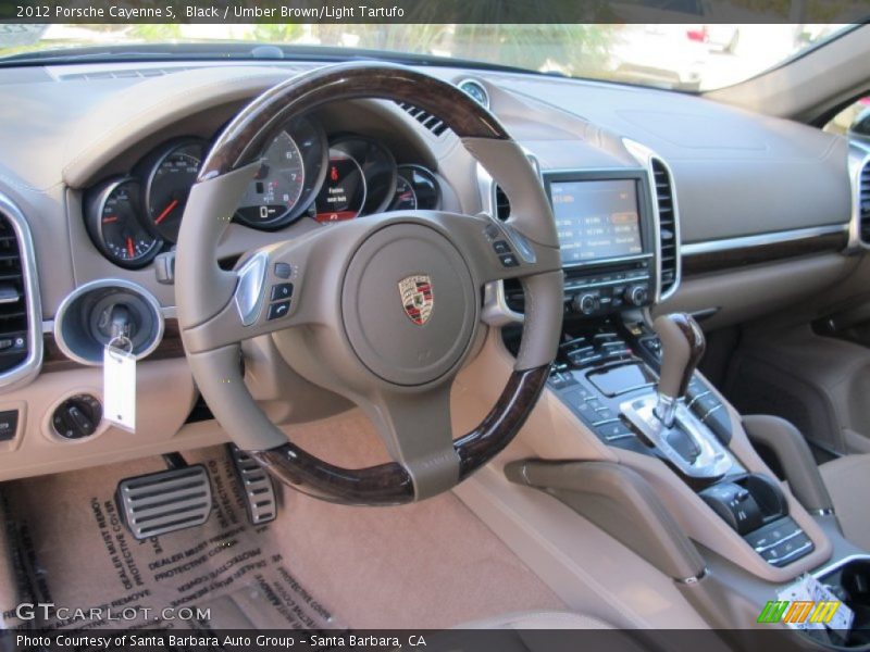 Black / Umber Brown/Light Tartufo 2012 Porsche Cayenne S