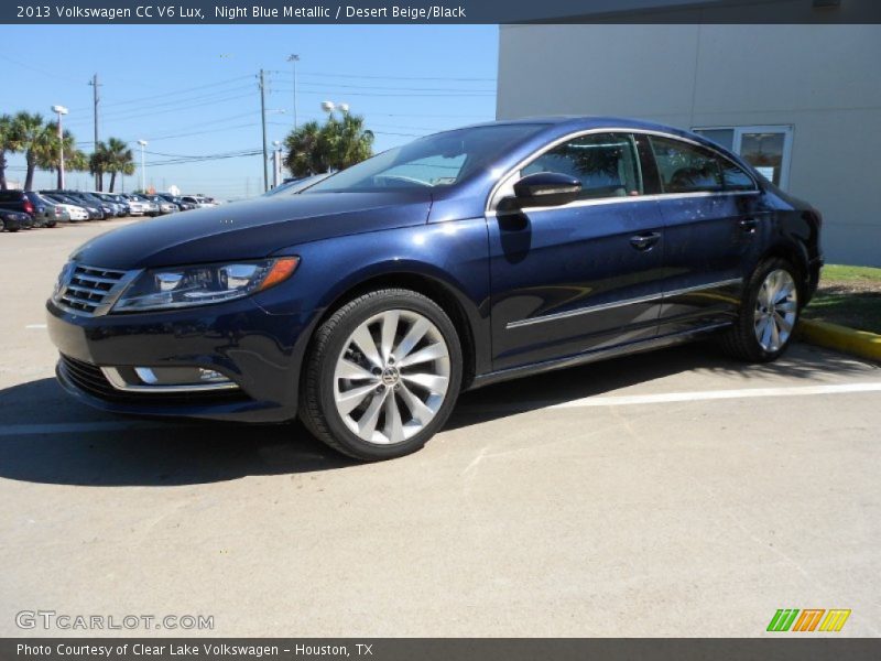 Night Blue Metallic / Desert Beige/Black 2013 Volkswagen CC V6 Lux