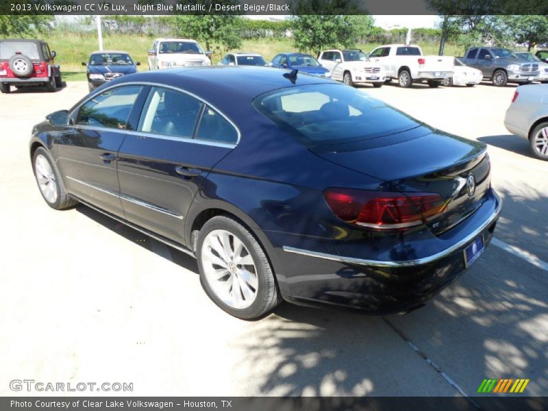 Night Blue Metallic / Desert Beige/Black 2013 Volkswagen CC V6 Lux