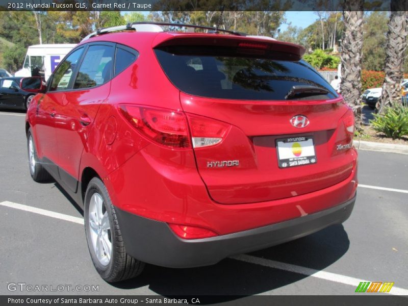 Garnet Red / Taupe 2012 Hyundai Tucson GLS