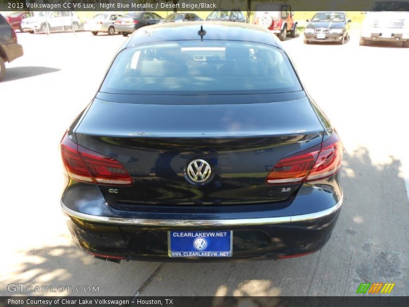 Night Blue Metallic / Desert Beige/Black 2013 Volkswagen CC V6 Lux