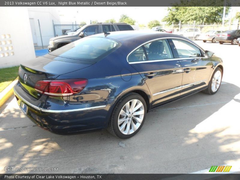 Night Blue Metallic / Desert Beige/Black 2013 Volkswagen CC V6 Lux