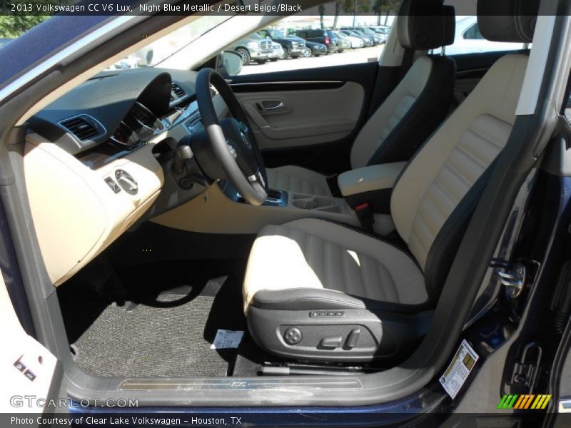 Night Blue Metallic / Desert Beige/Black 2013 Volkswagen CC V6 Lux
