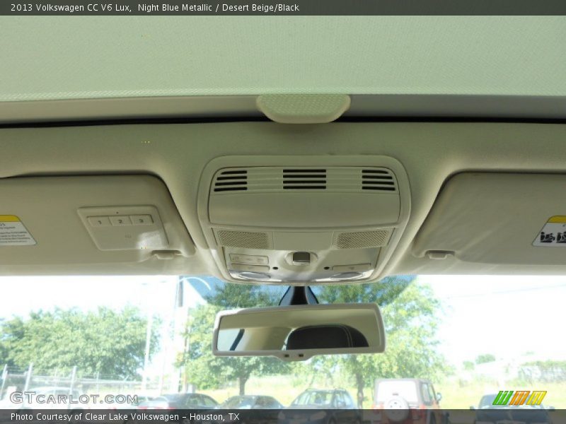Night Blue Metallic / Desert Beige/Black 2013 Volkswagen CC V6 Lux