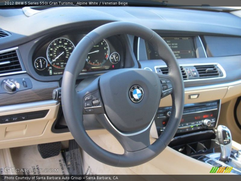 Dashboard of 2012 5 Series 550i Gran Turismo