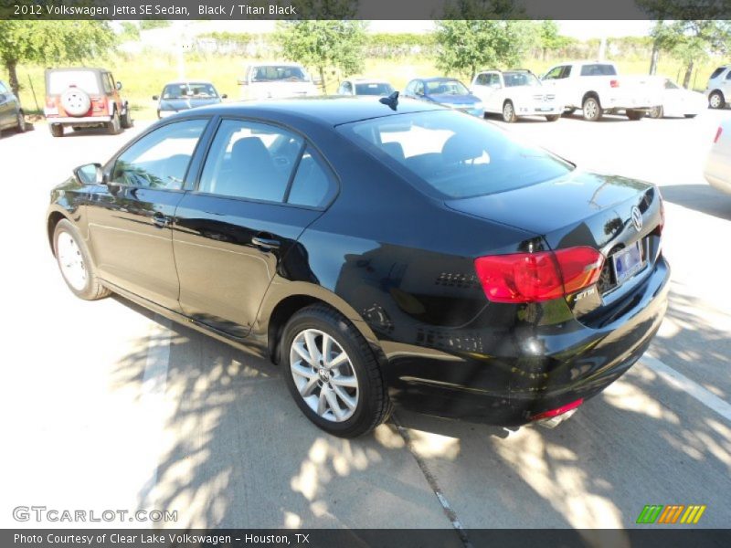 Black / Titan Black 2012 Volkswagen Jetta SE Sedan