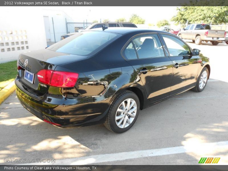 Black / Titan Black 2012 Volkswagen Jetta SE Sedan