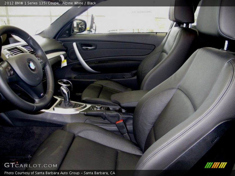 Alpine White / Black 2012 BMW 1 Series 135i Coupe