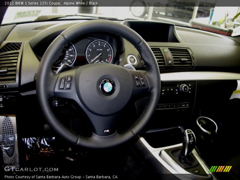 Alpine White / Black 2012 BMW 1 Series 135i Coupe