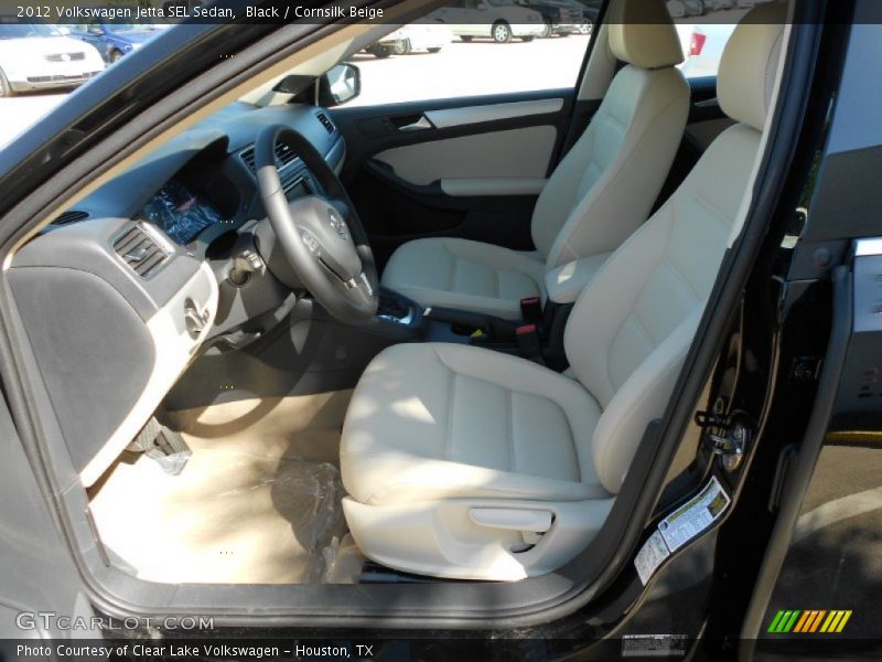 Black / Cornsilk Beige 2012 Volkswagen Jetta SEL Sedan
