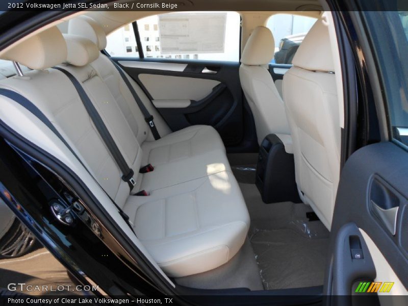 Black / Cornsilk Beige 2012 Volkswagen Jetta SEL Sedan