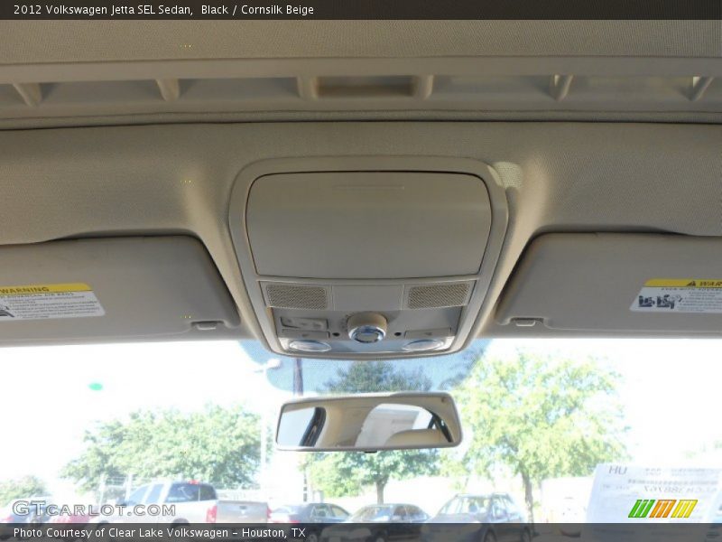 Black / Cornsilk Beige 2012 Volkswagen Jetta SEL Sedan