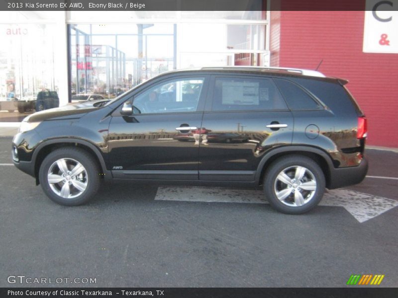 Ebony Black / Beige 2013 Kia Sorento EX AWD