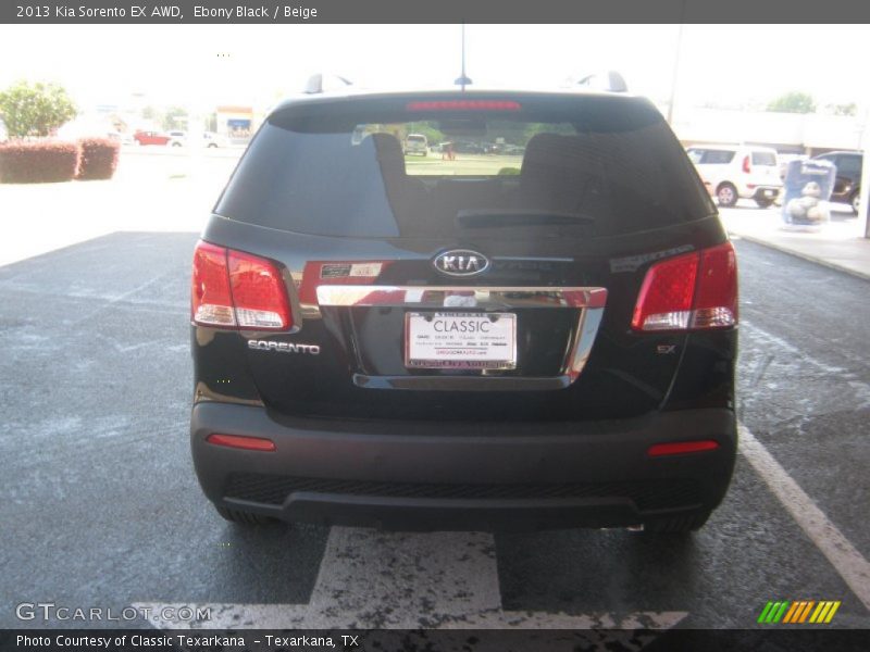 Ebony Black / Beige 2013 Kia Sorento EX AWD