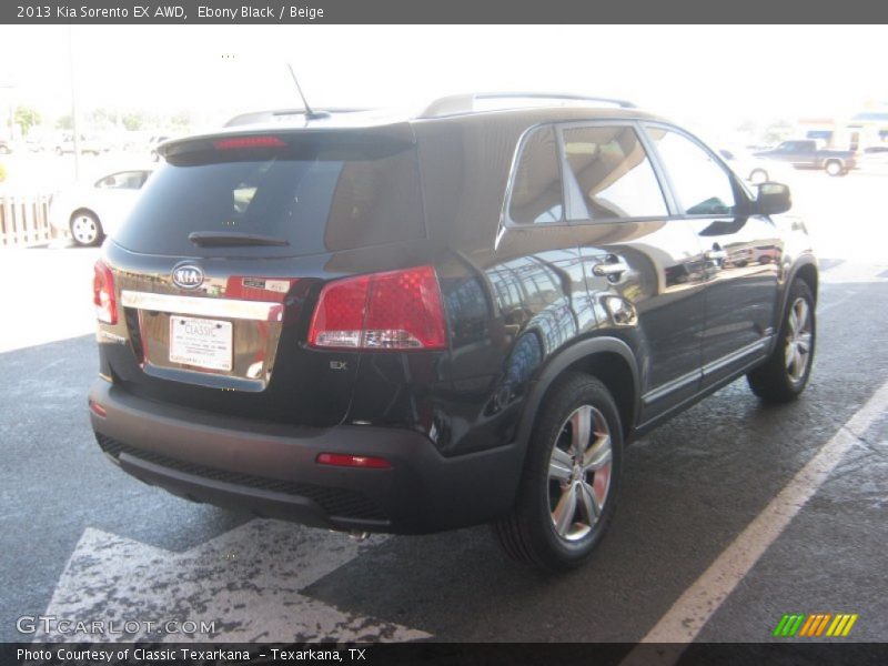 Ebony Black / Beige 2013 Kia Sorento EX AWD