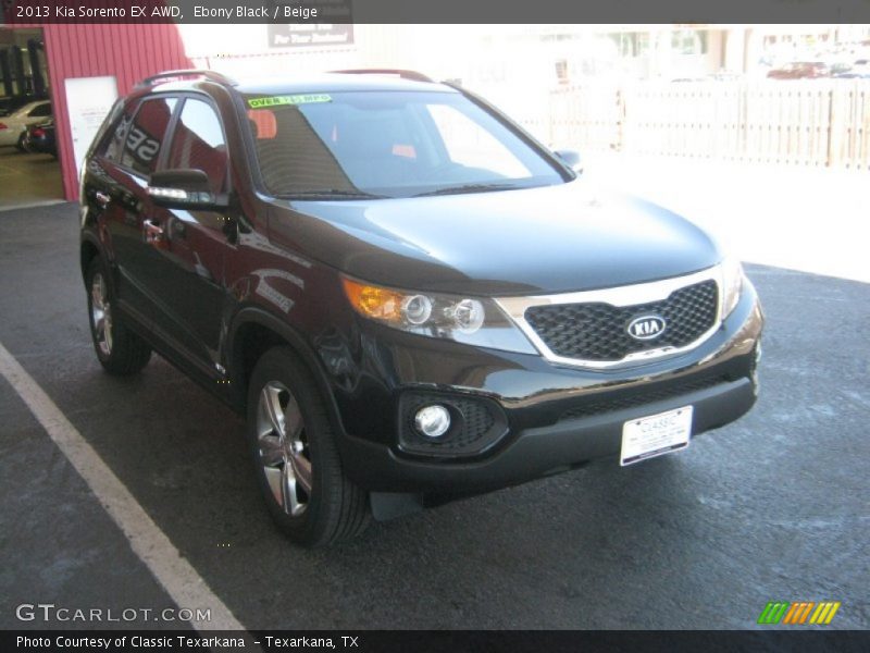 Ebony Black / Beige 2013 Kia Sorento EX AWD